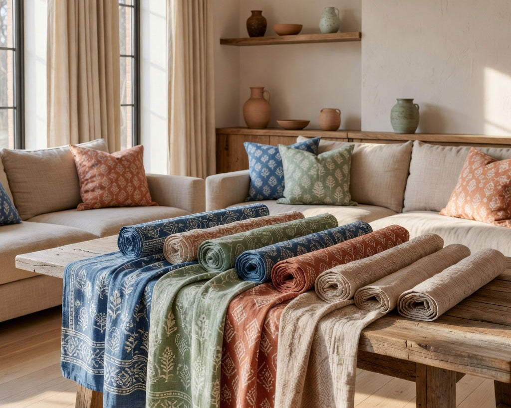 Block Print Linen Fabric by the Yard: Unraveling Elegance