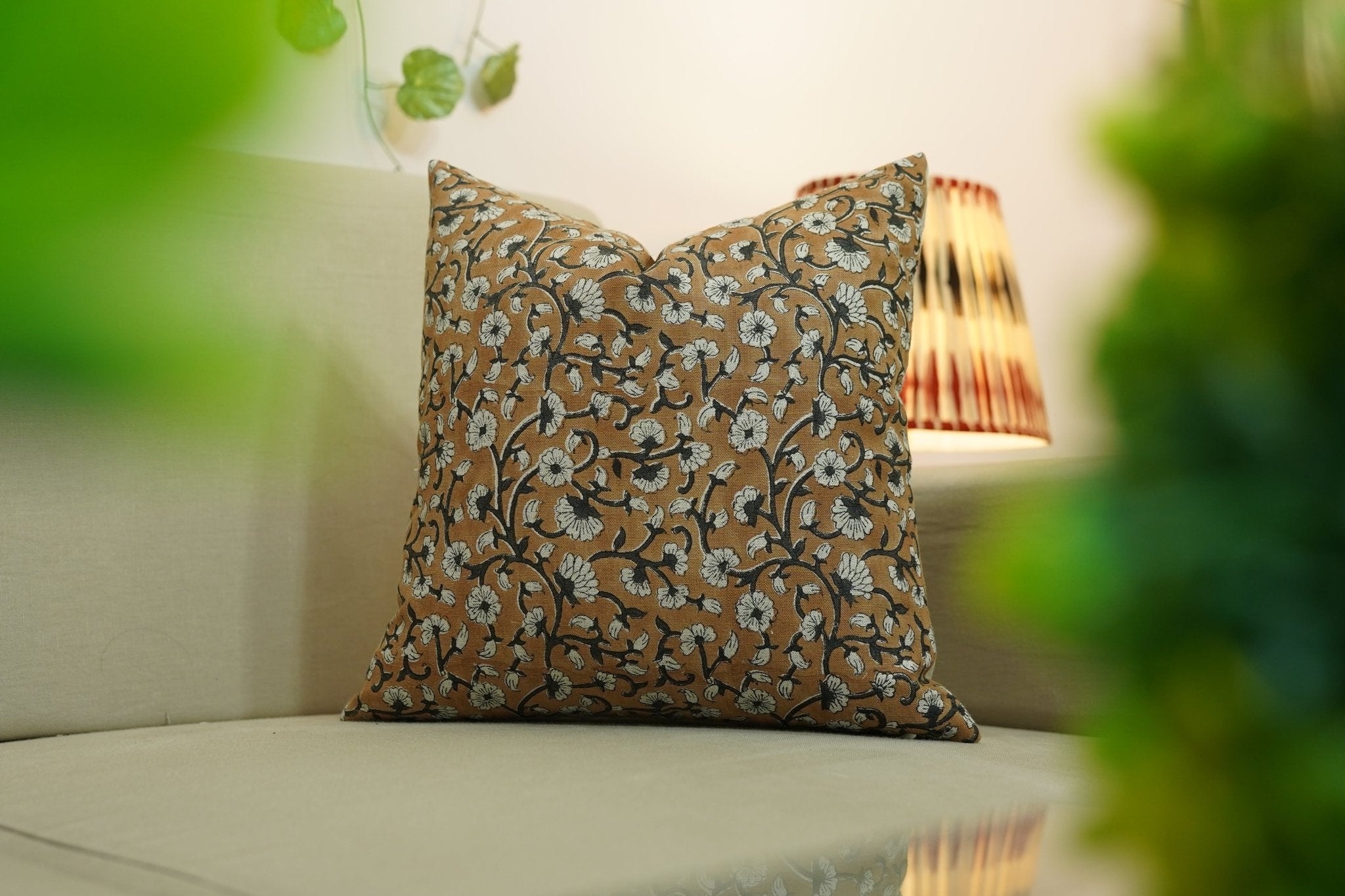 Cotton Block print pillow cover