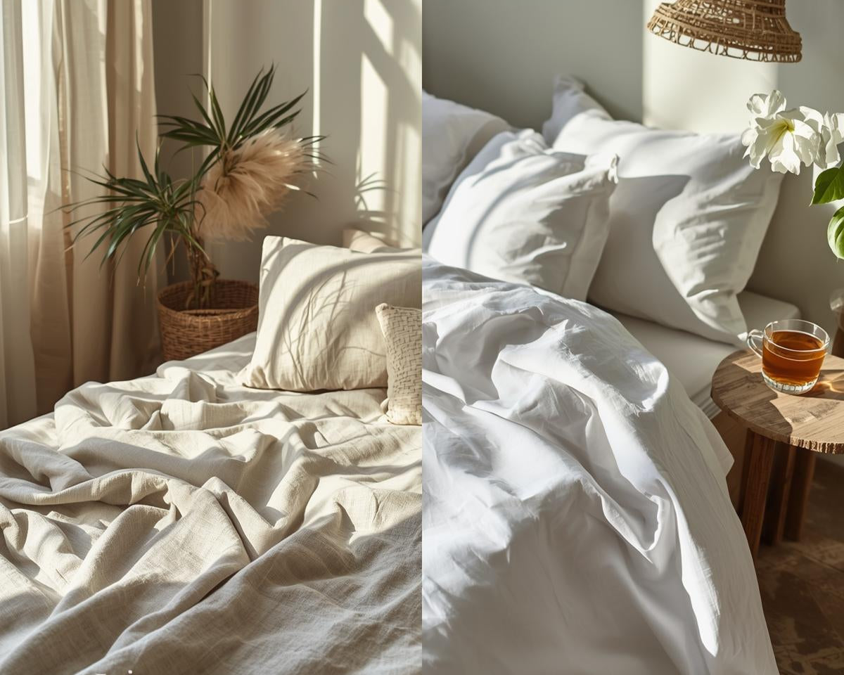  Cotton or Linen Duvet cover in block print design