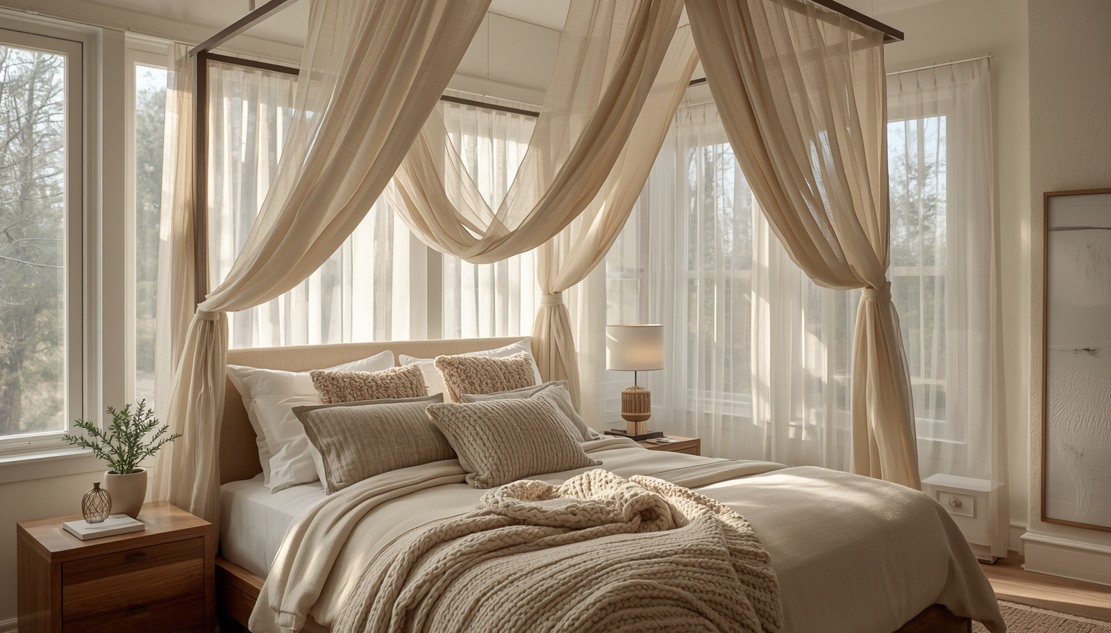 This Bedroom Canopy Fabric Turns Ordinary Beds into Sanctuaries
