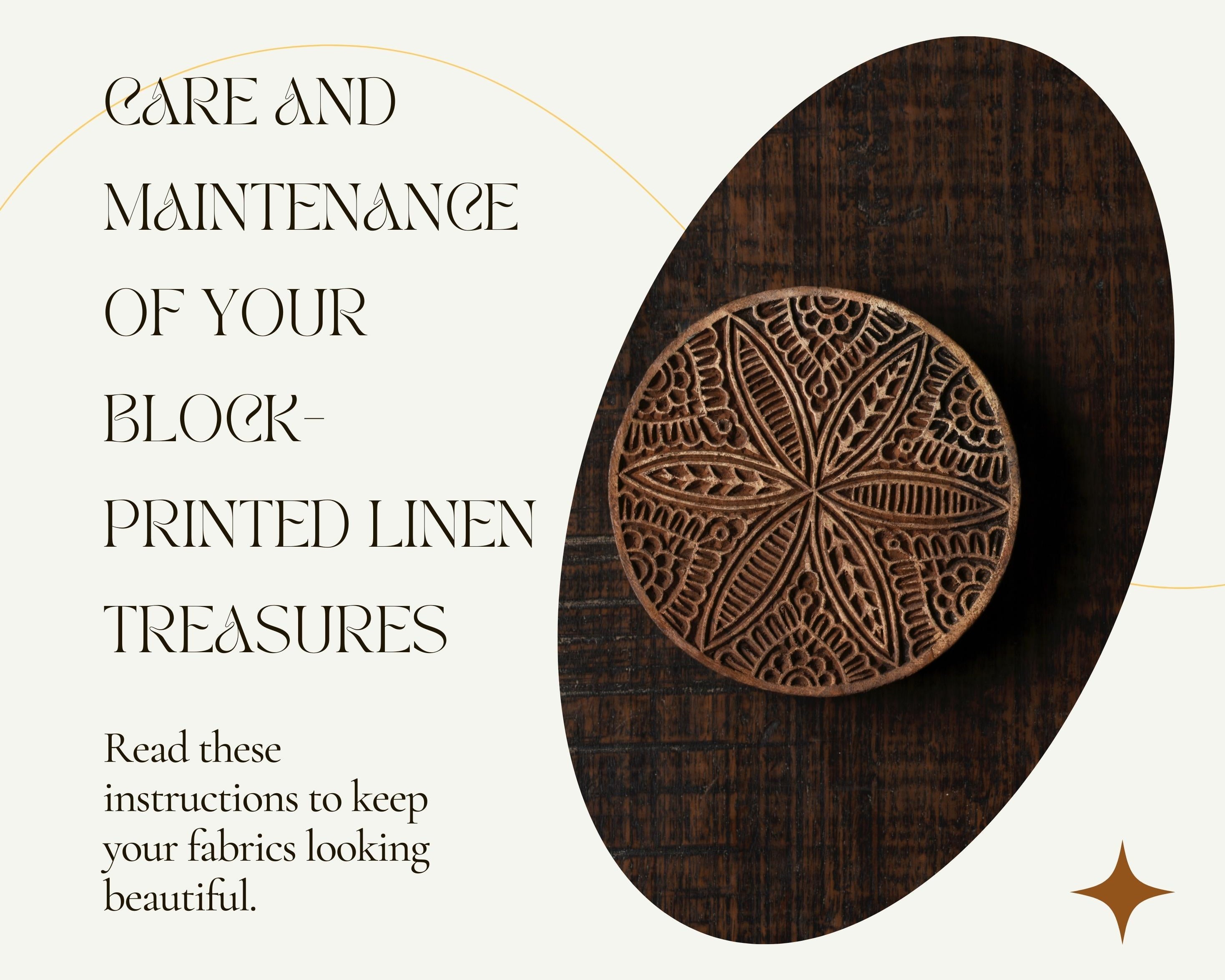 Care and Maintenance of Your Block-Printed Linen Treasures