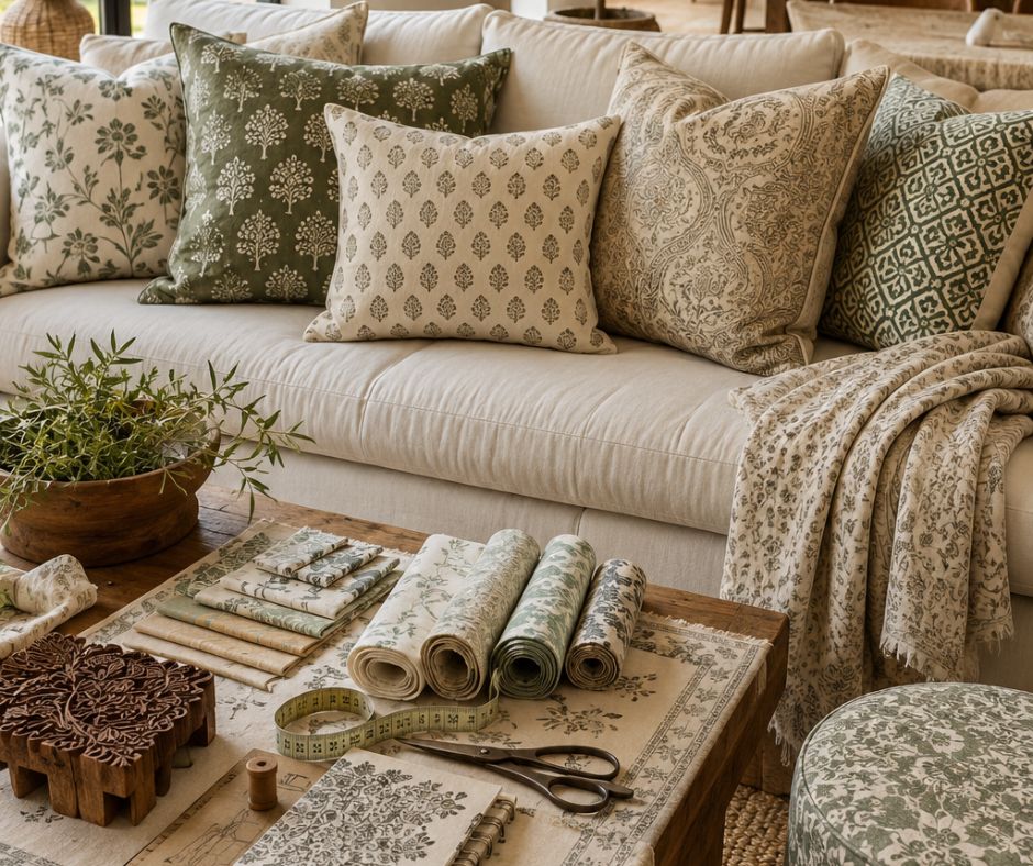 How to choose perfect block printed fabrics for your home decor