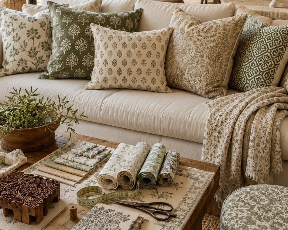 How to choose perfect block printed fabrics for your home decor