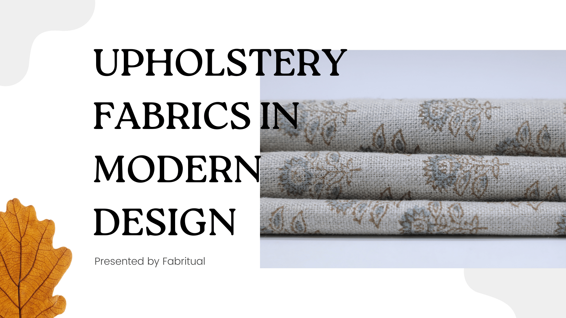 Handcrafted Upholstery Fabrics - Unique Designs by Fabritual