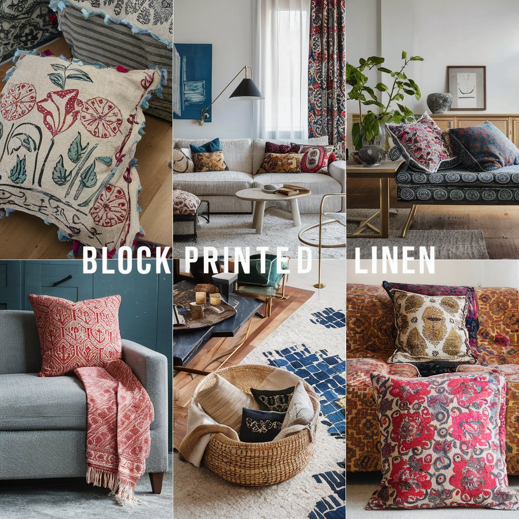The Timeless Charm of Block Printed Linen in Modern Home Décor