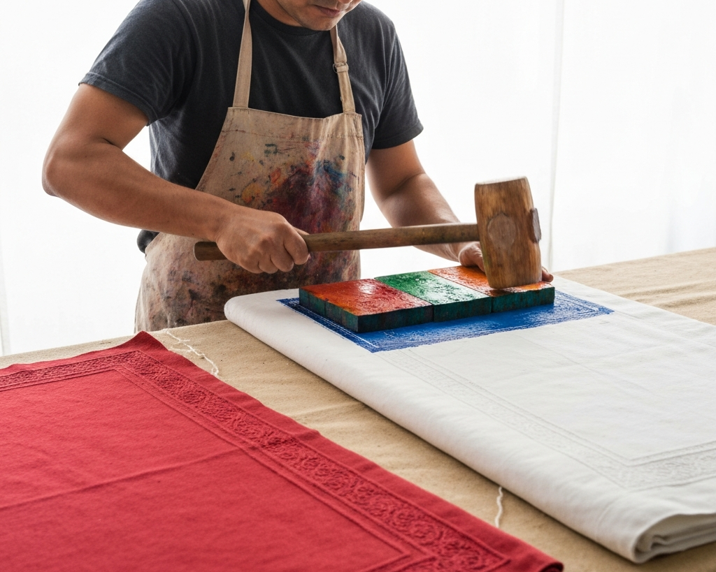 Unleashing Creativity: Block Printing on Thick Cotton and Duck Canvas Fabric
