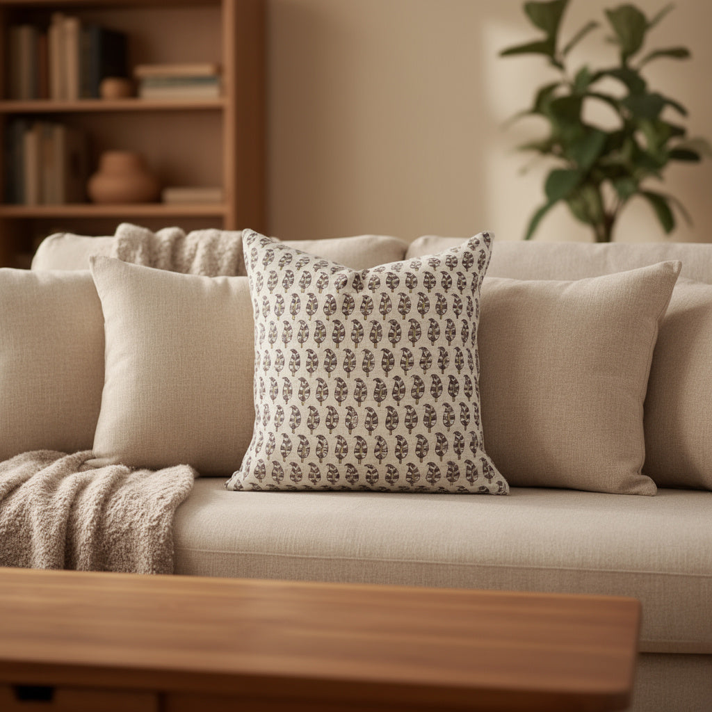 The Art of Block Printing on Organic Linen Fabric