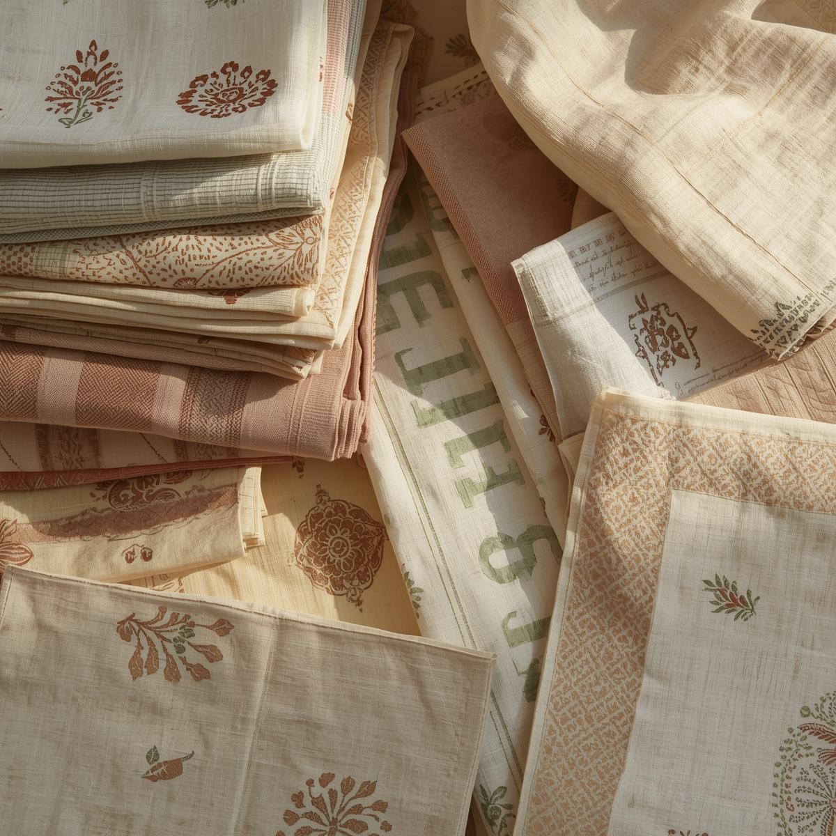 The Artistry of Block Printing on Various Linen Fabrics