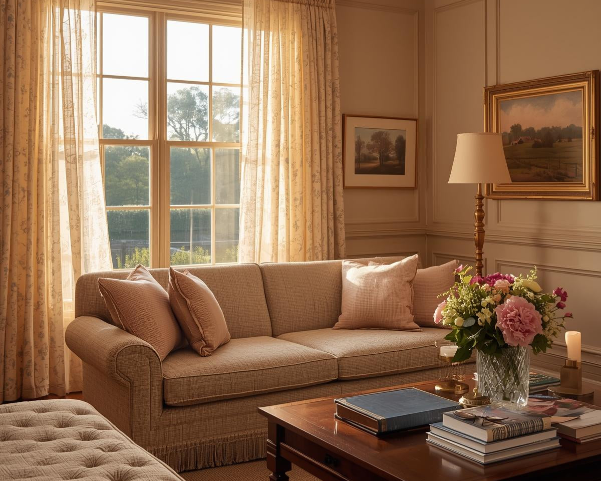 Vintage Curtains to Ignite Your Living Room's Charm