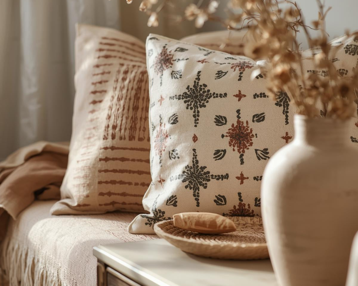 Eco-friendly linen viscose curtains flowing with natural light in a modern American home