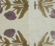 Linen Block Print Fabric Linen Blend 58 Inch Width Light Weight Linen Natural Base Color Curtains and Drapes Upholstery Handmade Art Pillow Covers Tablecloths and Runners Bedding Tote Bag Lampshades Napkins by Fabritual