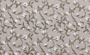 Heavyweight linen fabric, Indian floral print for rustic chair and table linens, Hand block printed floral thick linen for elegant napkins and farmhouse sofas, Indian thick linen fabric, floral art print for table runners and pillow covers