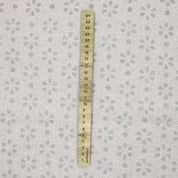 Handcrafted Gray Mini Rang Phool Print in Pure Linen Fabric 58" wide for Roman Shade