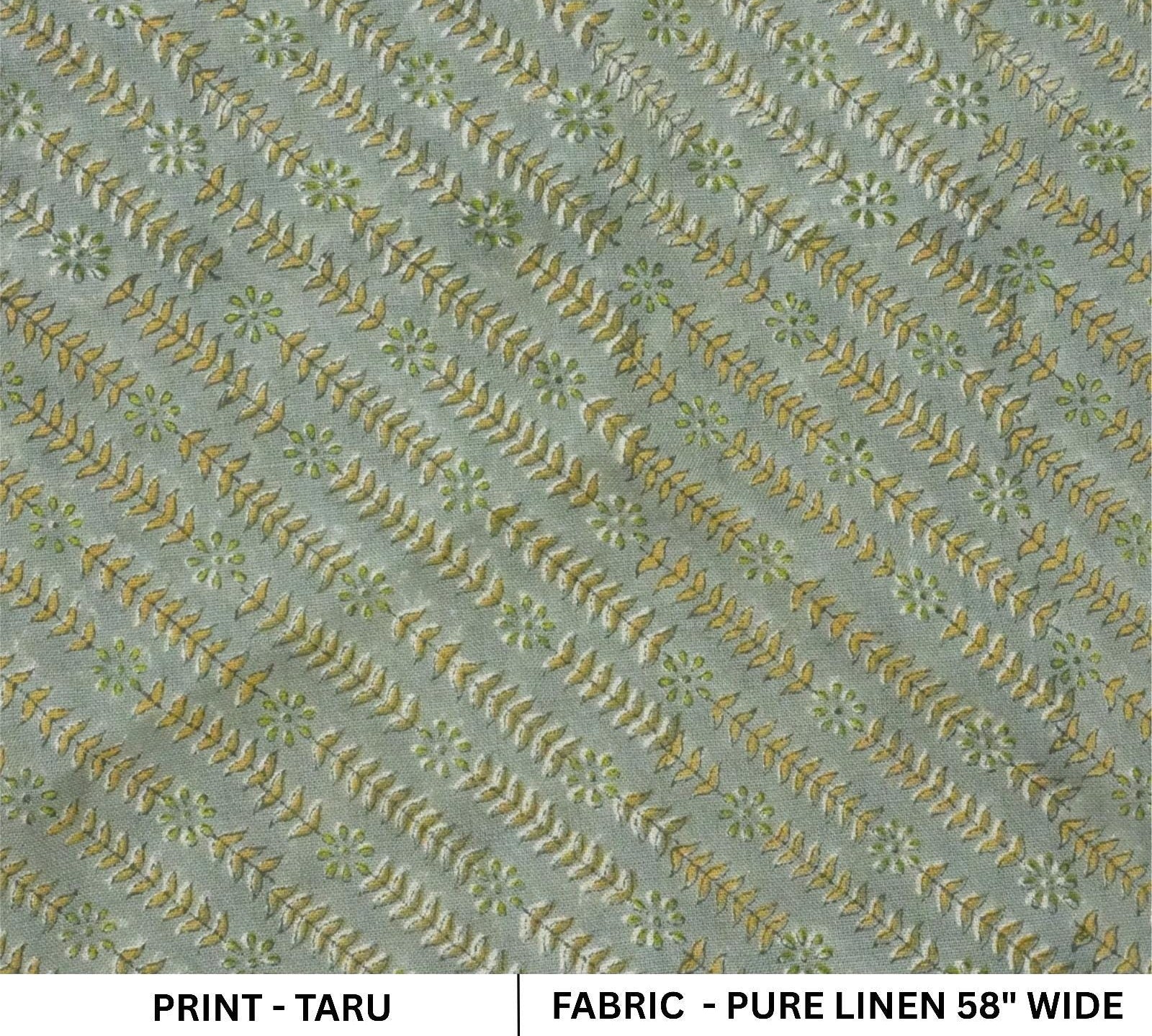 Heavy Linen with Artistic Block Print, Suitable for Eco-Friendly Decor Projects Block Printed Linen Fabric with 58-Inch Width, Natural Texture for Bedding and Bags Vintage-Inspired Block Printed Linen Fabric for Upholstery and Bed Covers .