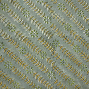 Neutral Base Block Print Linen, 58” Wide, Great for Pillows, Drapes and More Vintage-Inspired Block Printed Linen Fabric for Upholstery and Bed Covers Heavy Linen with Floral Block Prints, Great for Decorative Pillow Covers .