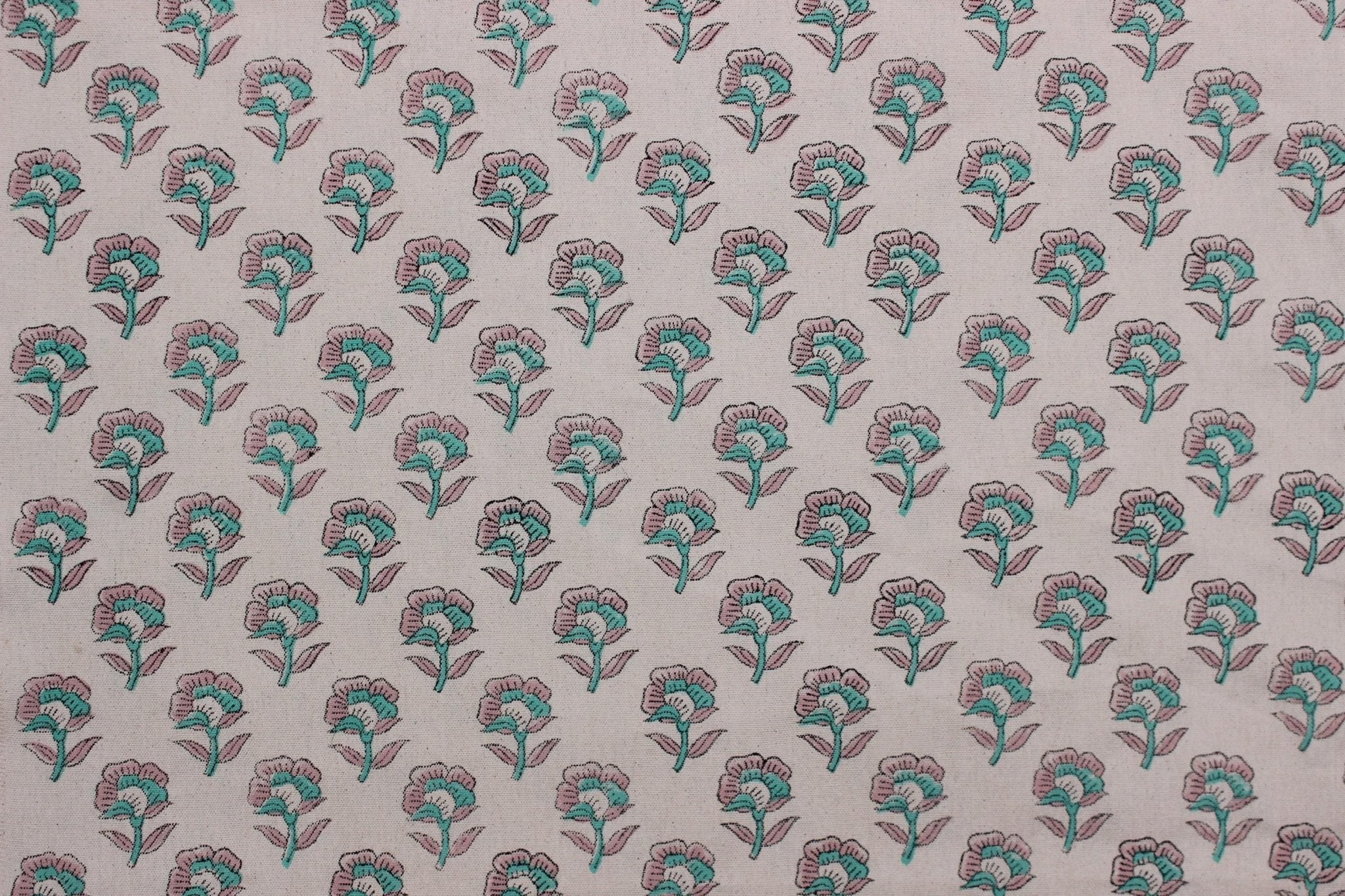 Indian floral block printed linen fabric for upholstery and drapes
Bohemian hand printed linen for sofa pillows and dining linen
Pure linen fabric with floral block print for napkins and curtains.