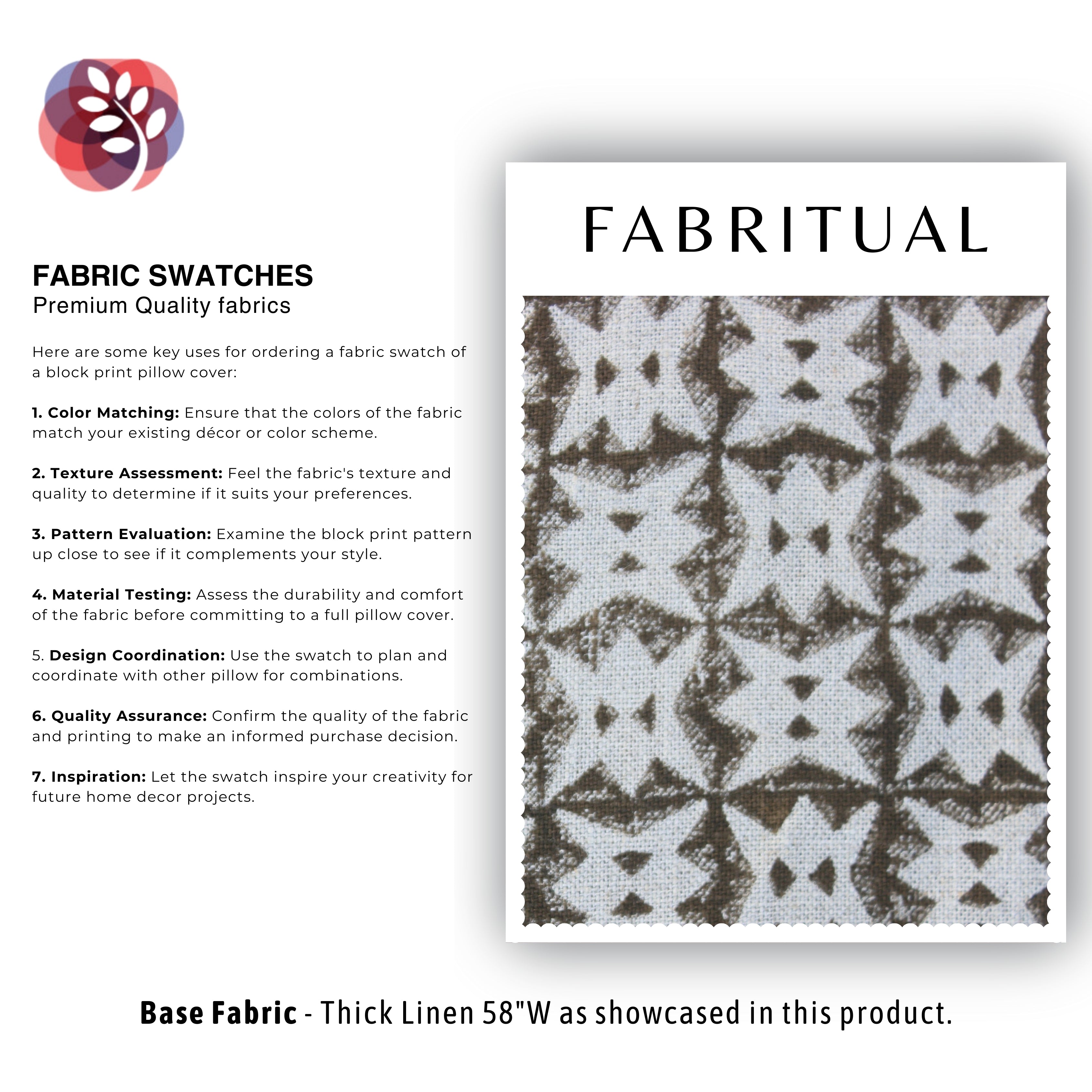 Chitrasen  Fabric, Block Print Fabric, Geometric Hand Block Fabric, Upholsterysewing, Curtaindrapes, Pillowcushions
