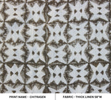 Hand Block Print Thick Linen fabric CHITRANJAN