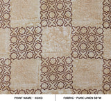 Handblock Block Print Pure Linen  Fabric XOXO