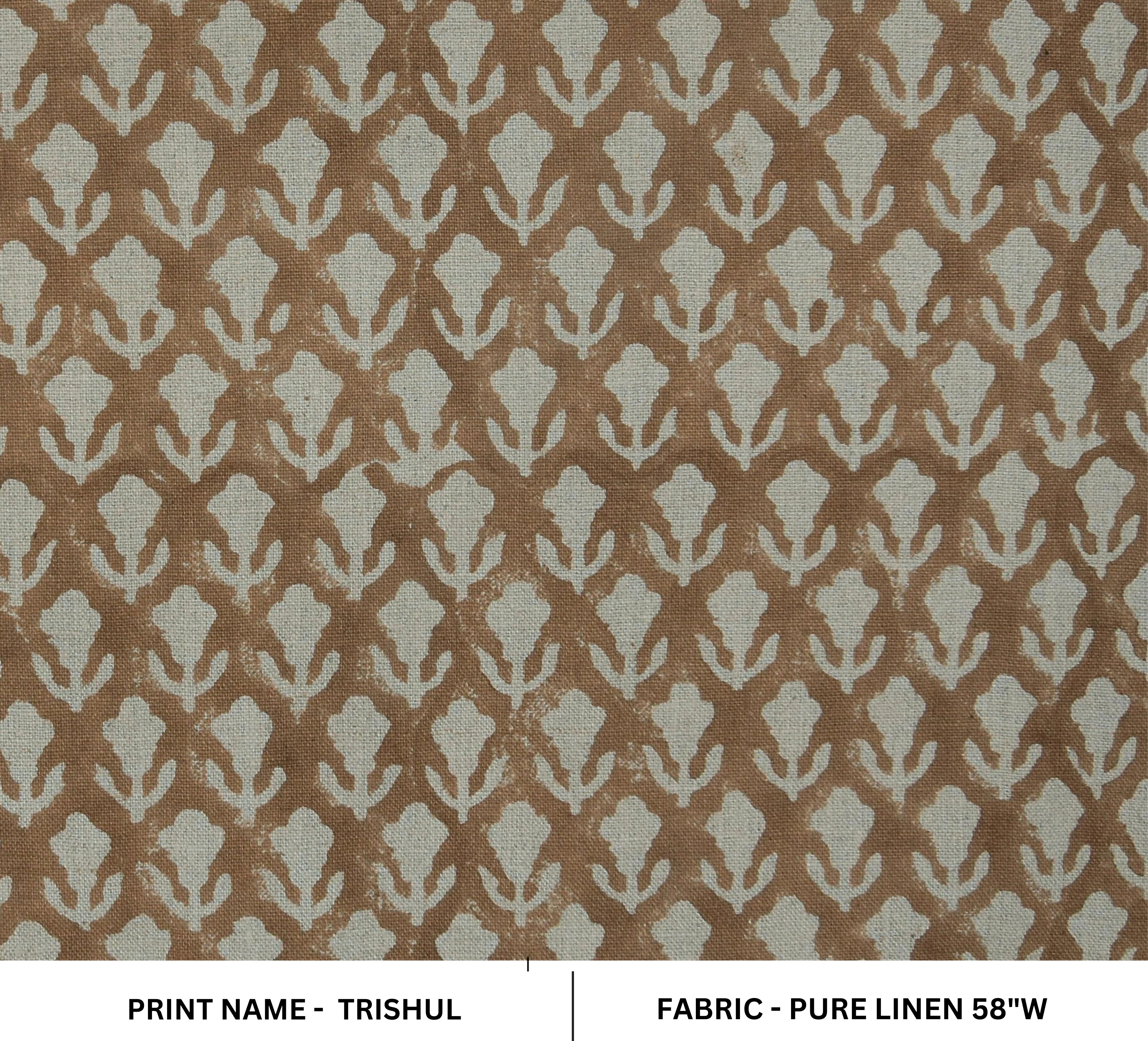 Hand block Print thick linen 58" Wide, Indian fabric, linen by yard, floral fabric, upholstery Pillow Cover - Kritagya