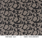 Hand Block Print Thick Linen Fabric SULIT