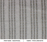 Seed Block Print Thick Linen Fabric RAKHIPHOOL