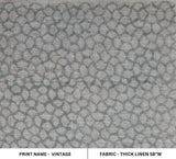 Hand Block Print Thick Linen Fabric VINTAGE