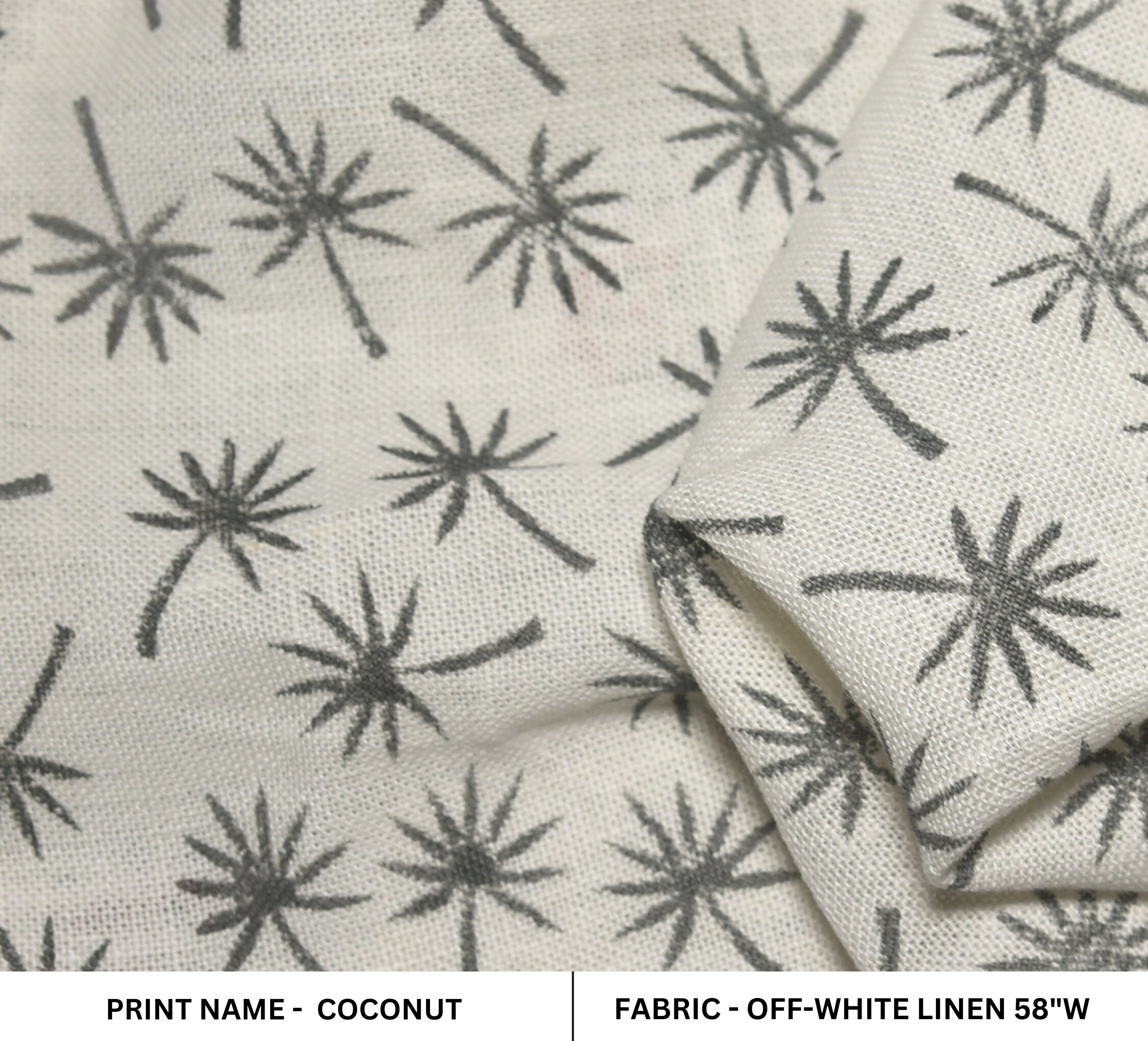 Coconut Tree  Most Popular Block Print Fabric In Summers  Best For Upholstery, Cushion Cover, Sofa/Chair Cover, And Other Crafts