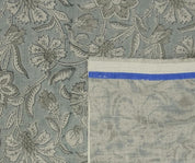 Linen Block Print Fabric 58 Inch Width Medium Weight Linen Natural Base Color Handmade Creative Design To Make Curtains and Drapes Pillow Covers Tablecloths and Runners Lampshades Napkins by Fabritual