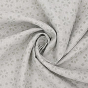 Handcrafted Gray Mini Rang Phool Print in Pure Linen Fabric 58" wide for Roman Shade