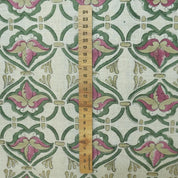 Block Print Fabric 58 Inch Width Light Weight Viscose Linen Natural Base Color and Mini Yellow Floral Print Curtains and Drapes Pillow Covers Tablecloths and Runners Bedding Tote Bag Lampshades Napkins by Fabritual