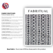 Hand Block Print, Pure Linen, Indian Fabric, Sofa Cushion Fabric, home décor, traditional fabric, Linen fabric - DOJI