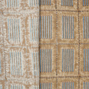 Handmade Brown Floral Pure Linen Boho Fabric Mediumweight & Stylish Home Decor – Yug Design