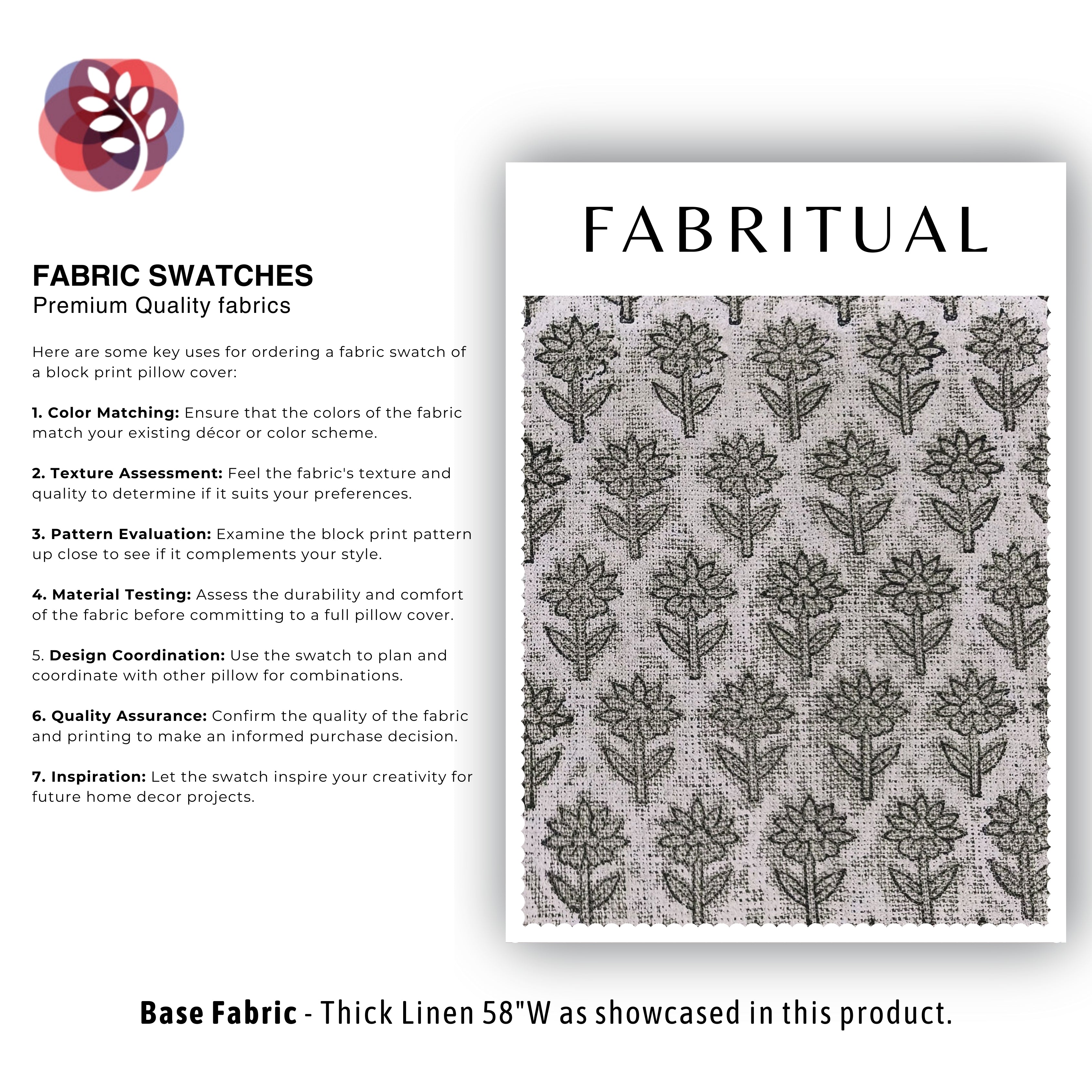 Block Print Linen Fabric, Pankhudi White, Heavy Thick Linen, Best Cushion Cover, Hand Block Print Fabric, Upholstery Fabric, Latest Cushion