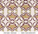 HRIDYAVAN Hand block print Duck canvas Fabric