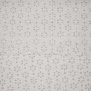 Handcrafted Gray Mini Rang Phool Print in Pure Linen Fabric 58" wide for Roman Shade