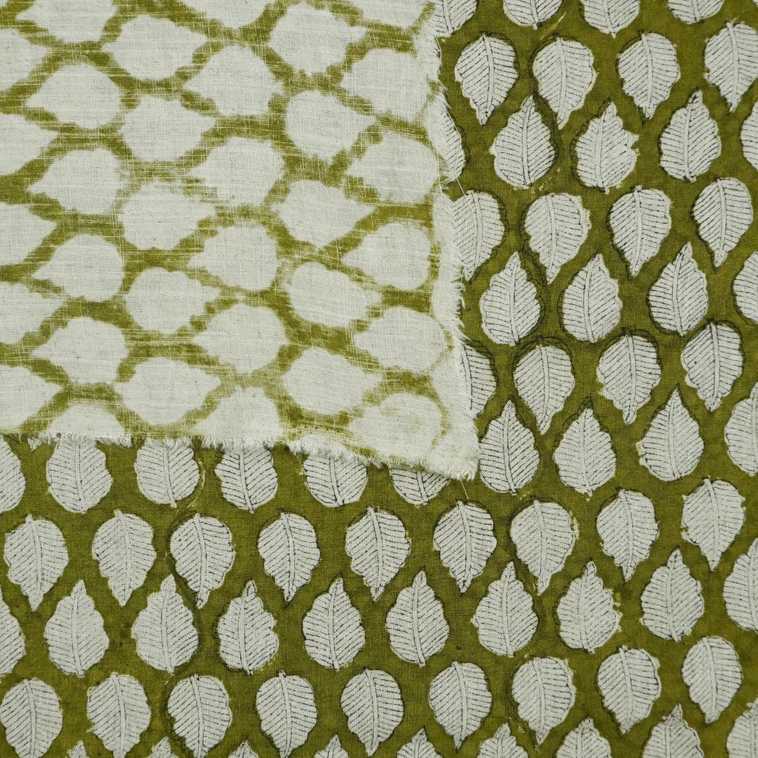 Block Print Fabric 58 Inch Width Light Weight Viscose Linen Natural Base Color and Floral Print Curtains and Drapes Pillow Covers Tablecloths and Runners Bedding Tote Bag Lampshades Napkins