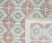 Linen Block Print Fabric Linen Blend 58 Inch Width Light Weight Linen Natural Base Color Curtains and Drapes Upholstery Handmade Art Pillow Covers Tablecloths and Runners Bedding Tote Bag Lampshades Napkins by Fabritual