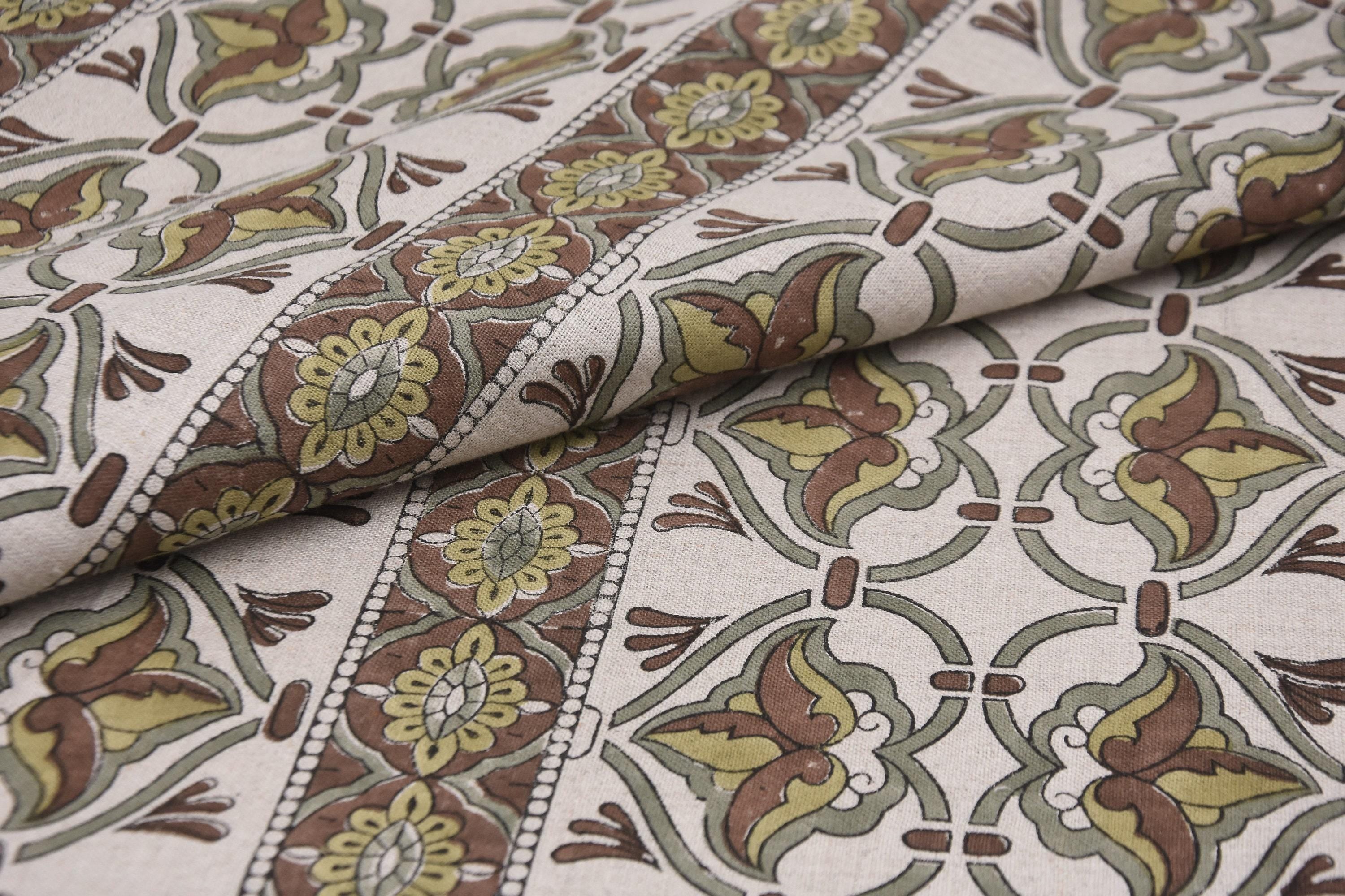 Artisan hand printed linen for decorative napkins and bed covers
Decorative Indian print cotton for table runners and throw pillows
Soft pure linen with floral block print for home accents.