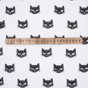 Thick Cotton White Black Kitti Block Printed Cushion Cover for Table Cover & Cushion Cover