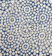 Linen Block Print Fabric 58 Inch Width Heavy Weight Linen Off White Base Color Curtains and Drapes Upholstery Handmade Art Pillow Covers Tablecloths and Runners Bedding Tote Bag Napkins by Fabritual