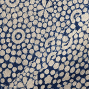 Linen Block Print Fabric 58 Inch Width Heavy Weight Linen Off White Base Color Curtains and Drapes Upholstery Handmade Art Tablecloths and Runners Bedding Tote Bag Lampshades Napkins by Fabritual