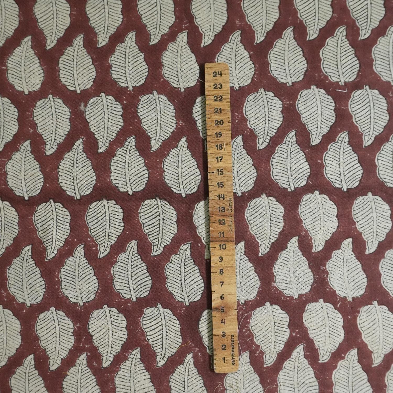 Linen Block Print Fabric Linen Blend 58 Inch Width Light Weight Linen Natural Base Color Curtains and Drapes Handmade Art Pillow Covers Tablecloths and Runners Bedding Tote Bag Lampshades Napkins by Fabritual