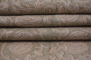 Linen Block Print Fabric 58 Inch Width Heavy Weight Linen Natural Base Color  Upholstery Handmade Art Pillow Covers Tablecloths and Runners Lampshades Napkins by Fabritual