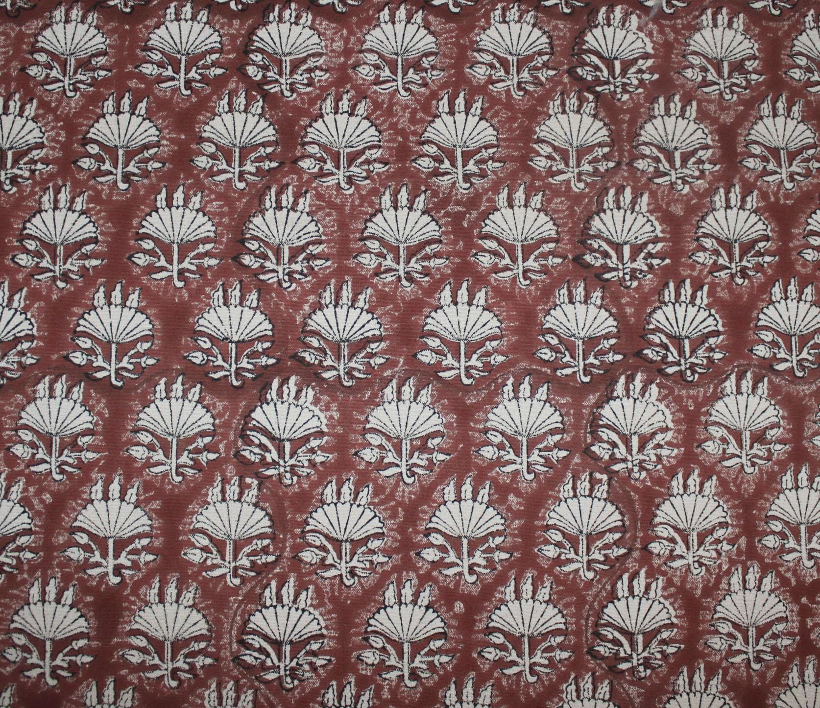 Natural Base Linen Blend with Hand Block Print for Table Linens and Drapery, Soft Lightweight Linen Blend Block Printed Fabric for Cushion Covers and Curtains, Block Print Fabric on 58 Inch Linen Blend for Bedding, Tableware, and Upholstery, Artisanal Block Printed Linen Blend Natural Base for Home Styling, Natural Color Linen Blend Fabric with Fine Block Print Detailing .