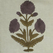 Linen Block Print Fabric Linen Blend 58 Inch Width Light Weight Linen Natural Base Color Curtains and Drapes Upholstery Handmade Art Pillow Covers Tablecloths and Runners Bedding Tote Bag Lampshades Napkins by Fabritual