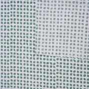 Pure Linen Hand Block Printed Sheen Green Floral Fabric for Couch Cover - Mandala