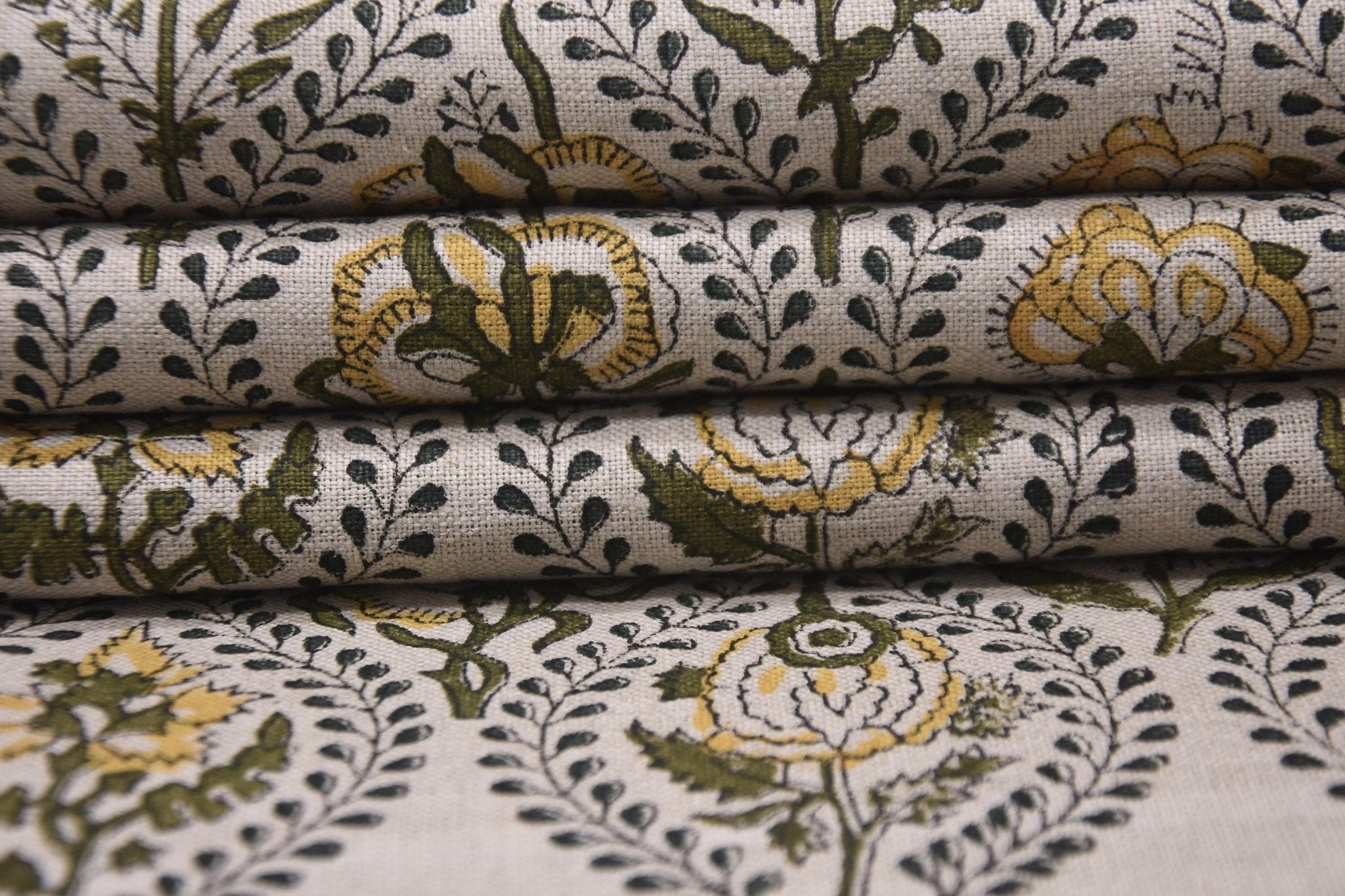 Artisan Amarbel block print on natural fabric