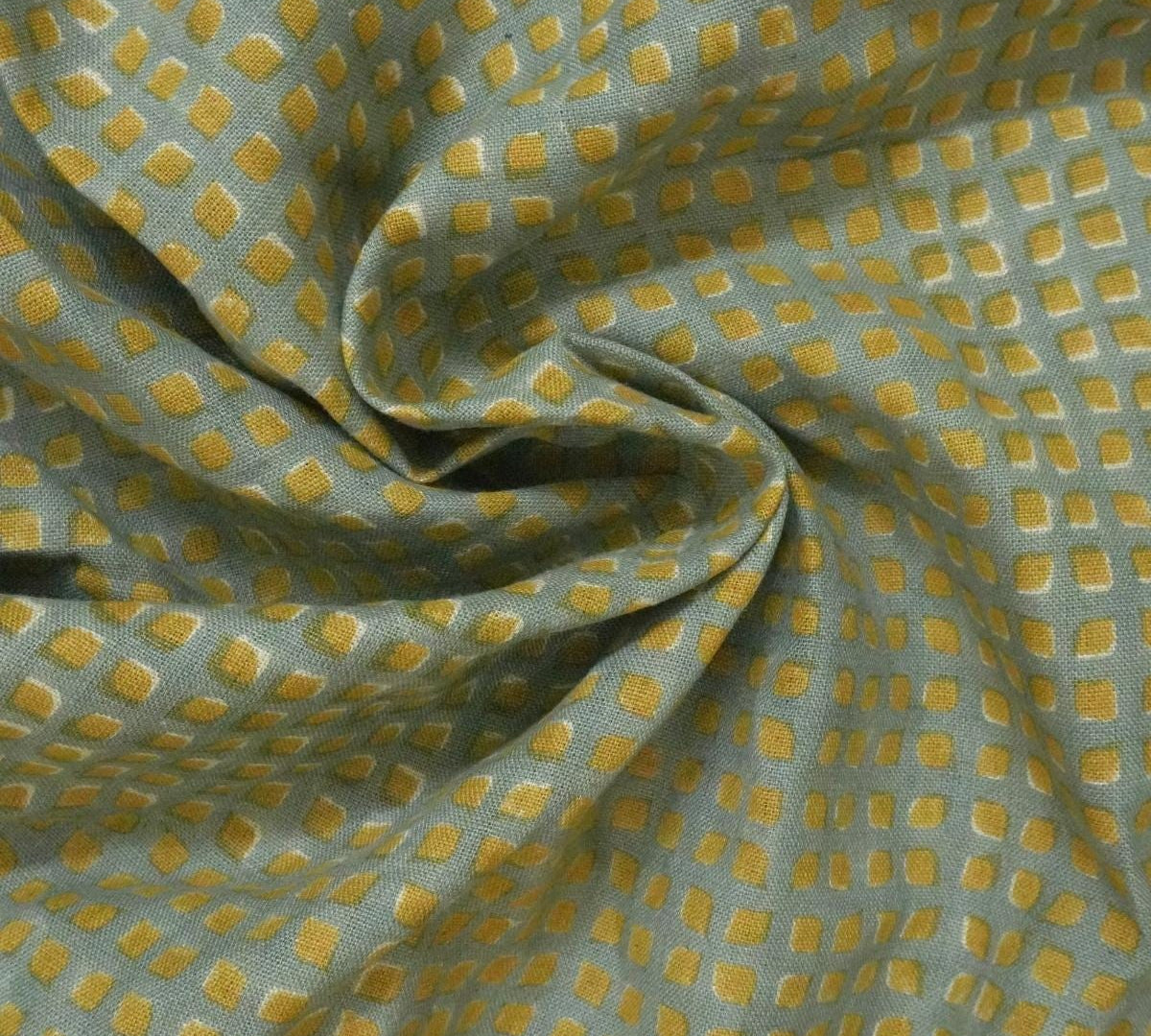 Handcrafted Heavy Linen Fabric in Neutral Tones, Perfect for Curtains and Runners Traditional Block Print on Thick Linen, Great for Upholstery and Home Furnishings Heavy Linen for Bedding, Table Covers, and Drapes with Classic Block Print .