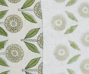 Linen Block Print Fabric Linen Blend 58 Inch Width Light Weight Linen Natural Base Color Curtains and Drapes Upholstery Handmade Art Pillow Covers Tablecloths and Runners Bedding Tote Bag Lampshades Napkins